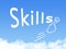 Skills message cloud shape
