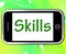 Skills Smartphone Shows Training And Learning