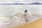 Skimboarding in San Francisco Bay, California