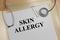 Skin Allergy - medical concept