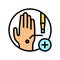 skin biopsy color icon vector illustration