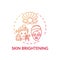 Skin brightening concept icon