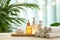 Skin care moisturizing serum cream, anti aging bathing. Face maskhydrating. Beauty tired skin cream Product mockup hand lotion