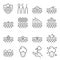 Skin Care Vector Line Icons. Contains such Icons as Acne, Dry Skin, Treatment, Pimple, Equipment and more. Expanded Stroke.