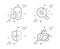 Skin condition, Face attention and Uv protection icons set. Mint tea sign. Vector