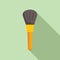 Skin mask brush icon flat vector. Face acid ceramide