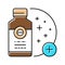 skin regeneration medicament color icon vector illustration