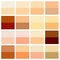 Skin tone color chart. Human skin texture color infographic palette. Facial care design