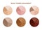 Skin tone index color . infographic