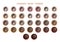 Skin tone index color . infographic vector and women face