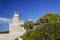 Skinari lighthouse on the north of Zakynthos island on Ionian Sea, Greece.