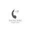 Skincare logo or for salon, logo with a woman`s face