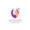 Skincare logo or for salons, with a sparkle