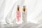 Skincare serum and make-up primer gel bottle, moisturizing lotion and lifting cream emulsion, anti-age cosmetics for luxury beauty