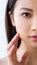 skincare therapy half face woman natural makeup