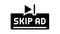 skip ad button glyph icon animation