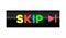 Skip advertisement web icon isolated