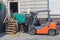 Skip Container Forklift Truck