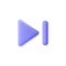 Skip to the end, next, music player button.