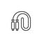 Skipping rope outline icon