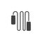 Skipping rope vector icon