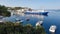 skiros or skyros island linaria port ship boats shops in greece