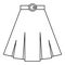Skirt icon, outline style