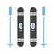 Skis icon vector image.