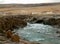 Skjalfandafljot River Bank at the Opposite Side of Godafoss Waterfall, Northern Region of Iceland