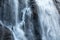 Skjervsfossen waterfall falling blur water close
