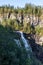 Skjervsfossen waterfall top part white water view