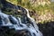 Skjervsfossen waterfall top part white water view