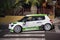 Skoda Fabia wrc in night rally show in Tenerife