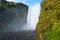 Skogafoss falls in summer season view, Iceland