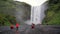 Skogafoss waterfall in Iceland summer