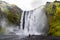 Skogafoss Waterfalls in Iceland seen during Golden Circle Route Tour