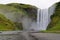 Skogarfoss,majestic waterfall in Iceland.