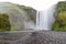 Skogarfoss,majestic waterfall in Iceland.