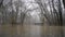 Skokomish river floods from heavy rain