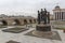 Skopje City Center - Statue, Archaeological Museum and Vardar River, Republic