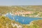 Skradin, Croatia - Aerial view upon the old town of Skradin