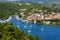 Skradin - small city on Adriatic coast in Croatia, at the entrance in Krka national park