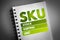 SKU - Stock Keeping Unit acronym