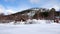 Skuleberget in Docksta on the High Coast in winter in Sweden