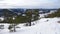 Skuleberget inland view on the High Coast in winter in Sweden