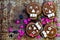 Skull chocolate cookies