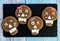 Skull chocolate cookies