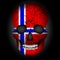 Skull flag Norway