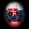 Skull flag Slovakia