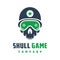 Skull game logo design